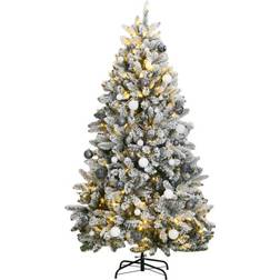 vidaXL 3210178 Green/White Christmas Tree 300cm