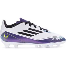 Adidas Junior F50 Club Messi- Cloud White/Core Black/Purple