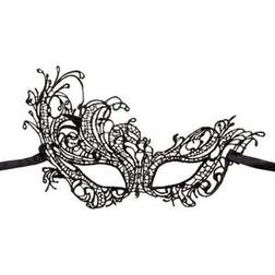 Hisab Joker Crochet Baroque Eye Mask Black