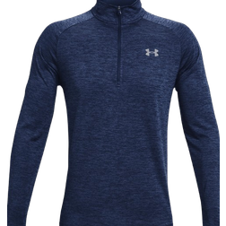 Under Armour herren tech langarm-oberteil mit 1/2-reißverschluss, blau