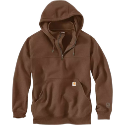 Carhartt Rain Defender Loose Fit Heavyweight Quarter Zip Hoodie - Mocha Heather