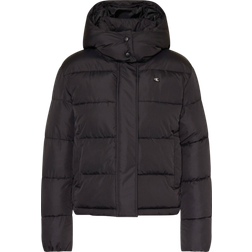 Calvin Klein Short Hooded Puffer Jacket - Black