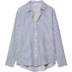 Stradivarius Striped Flowing Shirt - Blue