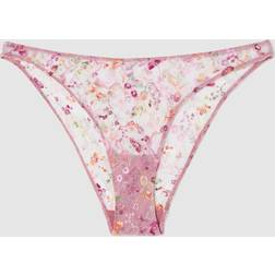 Understatement Mesh Bikini Briefs - Pink