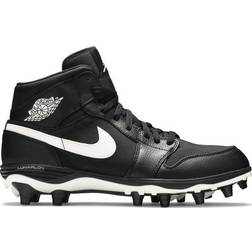 Nike Air Jordan 1 Mid Cleat TD - Black/White/White