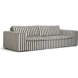 Meli Meli Luca Grande Black/White Sofa 260cm 3 Seater