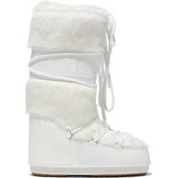 Moon Boot Icon Faux-Fur Boots - White