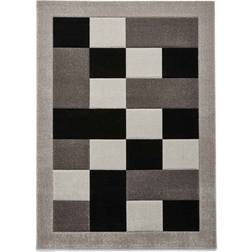 Think Rugs Brooklyn BRK04 Checkers Geometric Grey 120x170cm