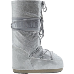 Moon Boot Icon Glitter Boots - Silver