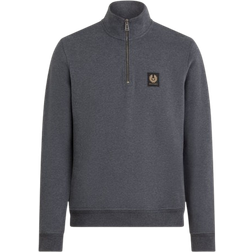 Belstaff Quarter Zip Sweatshirt - Charcoal Heather