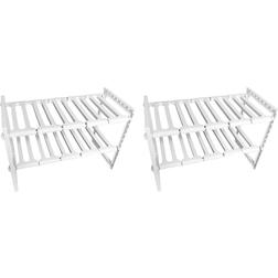 Evermart Justerbar Underskab Vaskeskab Reol 2 Stk Reolsystem 2stk