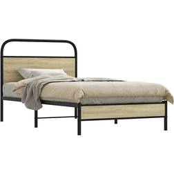 vidaXL 100x190 cm Uden Madras Konstrueret Træ Sengeramme