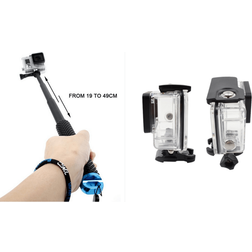 Evermart GoPro HERO 5/6/7 Vandtæt Hus og Teleskopstang