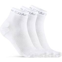 Craft Core Dry Mid Sock 3-Pack - White