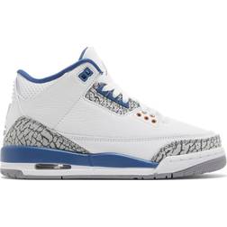 Nike Air Jordan 3 Retro Washington Wizards GS - White/True Blue/Metallic Copper/Cement Grey