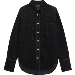 Anine Bing Dante Denim Shirt black