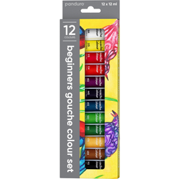 Panduro Beginners Gouache Colour Set 12x12ml