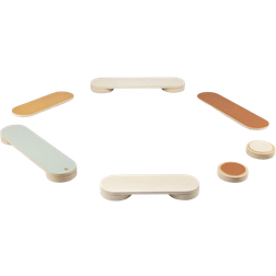 Sebra Balance-Track en bois, Woodland (set de 13) Marron