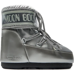 Moon Boot Icon Low Glance Satin Boots - Silver