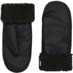 Rains Puffer Fleece Mittens Gloves - Black