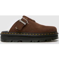 Dr. Martens Zebzag Lined Mule Sandals - Dark Brown