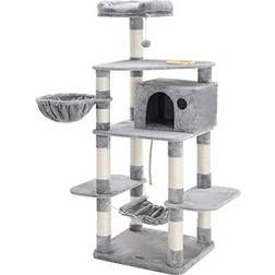 Pricenet Luxurious Cat Play Tower with Dining Bowl and Hammock