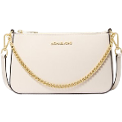 Michael Kors Jet Set Medium Saffiano Leather Crossbody Bag - Lt Cream