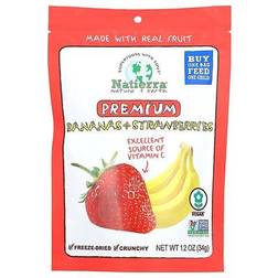 Natierra Premium Freeze-Dried Bananas + Strawberries 34.02g