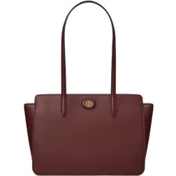 Tory Burch Small Robinson Pebbled Tote - Claret