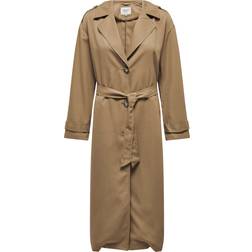 Only Line Trenchcoat - Brown/Tigers Eye