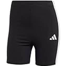 adidas Essentials 3-Stripes High Waisted Biker Shorts - Black