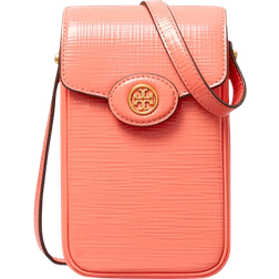 Tory Burch Robinson Crosshatched Phone Crossbody - Coral Crush