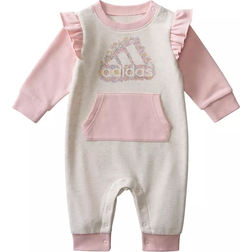 Adidas Baby FT Ruffle Slv Coverall F24 - Chalk White Melange (IV4176)