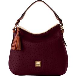 Dooney & Bourke Ostrich Twist Strap Hobo - Burgundy
