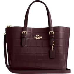 Coach Mollie Tote Bag 25 - Gold/Merlot