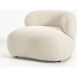 Westwing Collection Alba Teddy Bouclé Off White Loungestuhl 69cm