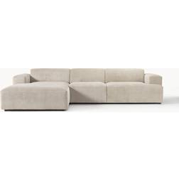 Westwing Collection Cord-Ecksofa Melva 4-Sitzer Divano 319cm Divano 4 Posti