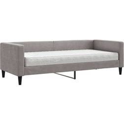 vidaXL Sofá Cama Colchón Tela Gris Taupe 80x200 cm