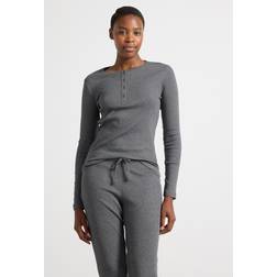Lindex Långärmad Ribbad Pyjamastopp