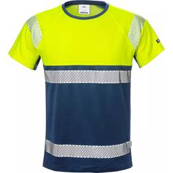 Fristads FristadsT-shirt 7518 THV, Varsel gul/marinblå