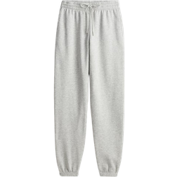 H&M Cotton-Blend Sweatpants - Light Gray Melange