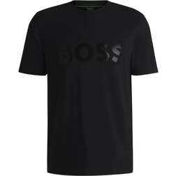 HUGO BOSS Tee Mirror 2 Effect Logo Print T-shirt - Black