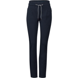 Cecil Women's Relaxed Fit Trousers - Deep Gasoline