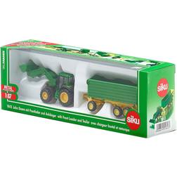 Siku tractor john deere met aanhanger Hortus