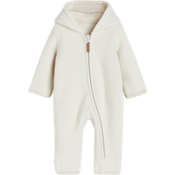 H&M Fleece Overall With Hood - Cream