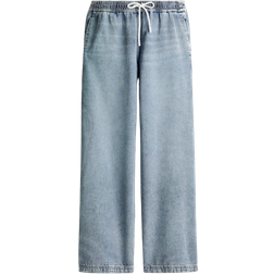 H&M Denim Pull On Pants - Light Denim Blue