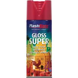 Plasti-Kote Super Gloss Spray Bright Red 400ml