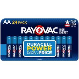 Rayovac High Energy AA Alkaline Battery Compatible 24-pack