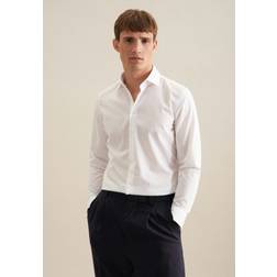 Seidensticker Chemise Slim Coton - Blanc