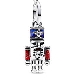 Pandora Moveable Nutcracker Dangle Charm - Enamel/Sterling Silver/Cubic Zirconia/Red